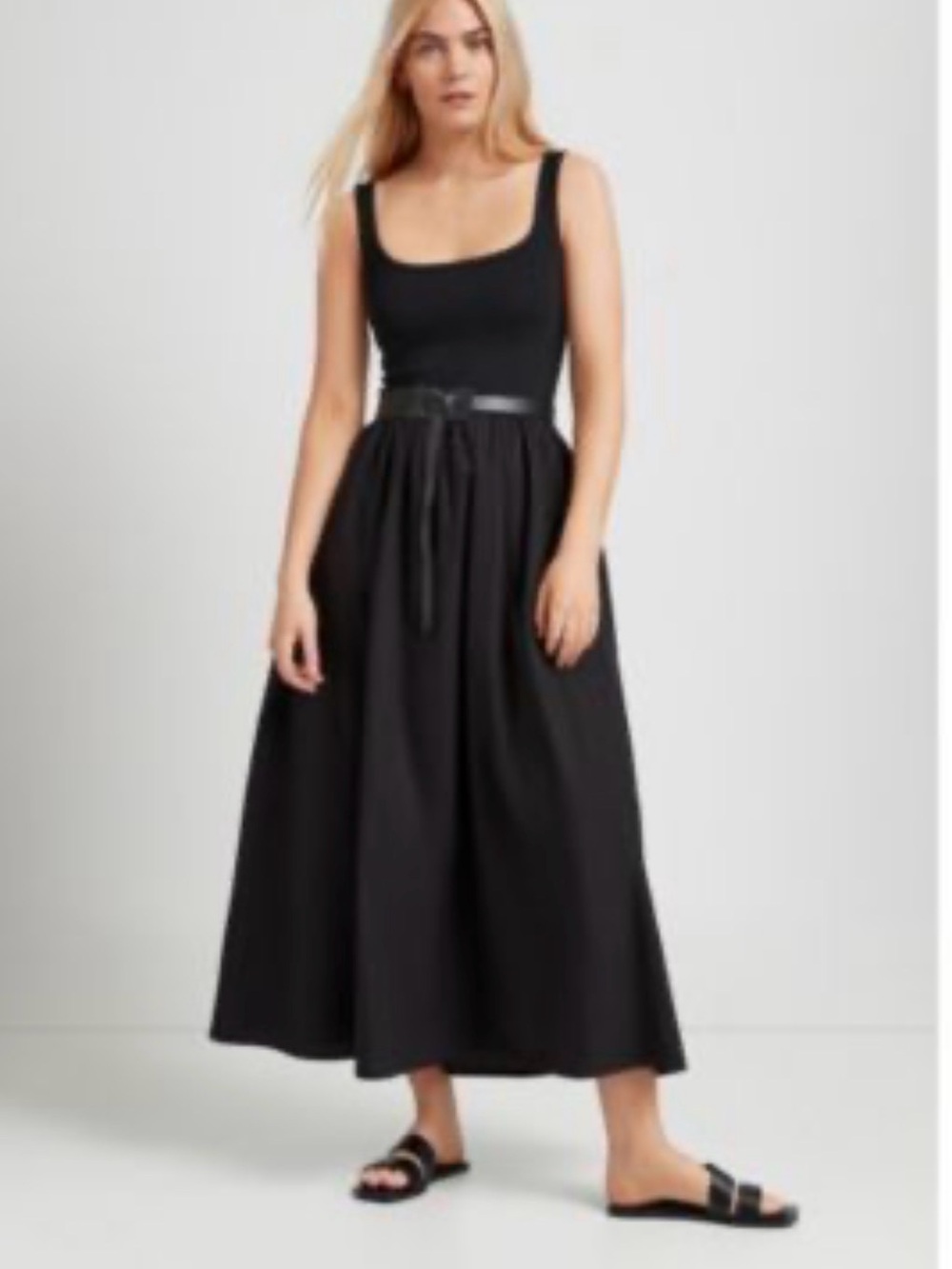NWT Who What Wear Black Maxi Dress- Classic A-Line